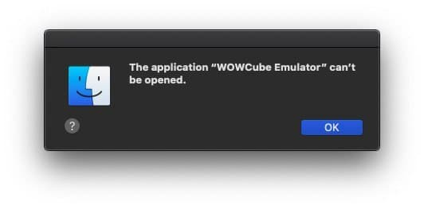 Error message macOS emulator installation.png