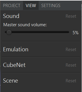 WOWCube Emulator view tab sound.png