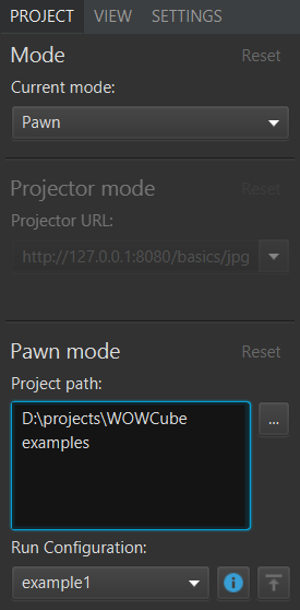 WOWCube emulator path to examples.png